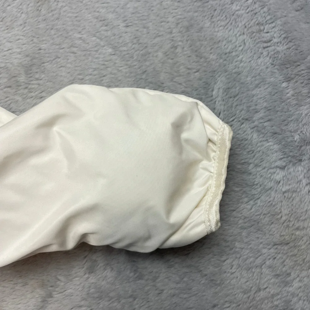 Baby GAP Cold Control Bundler‎ Snowsuit Size 3-6M Ivory Hooded Fleece Lined